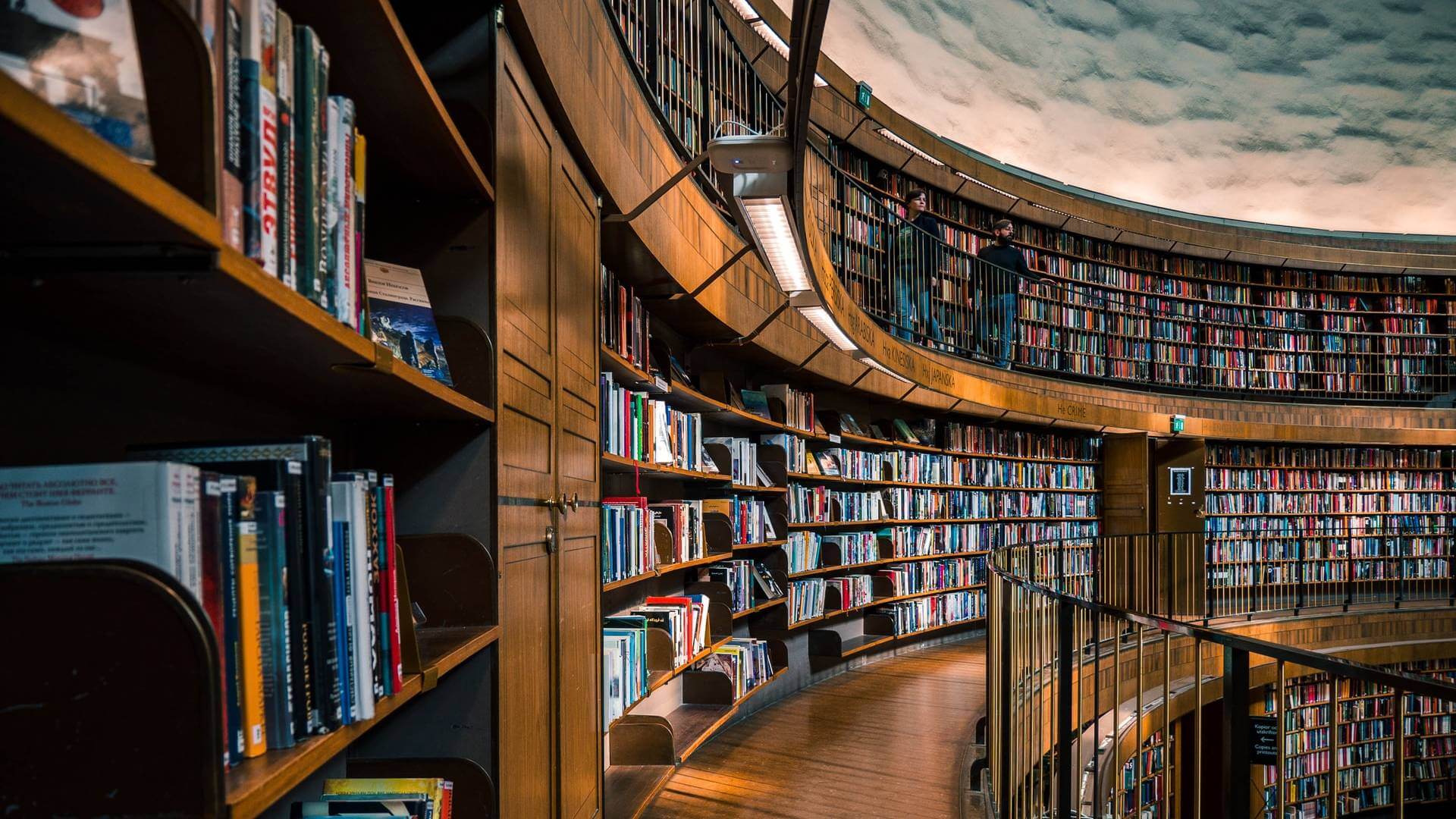 A grand library representing knowledge and learning