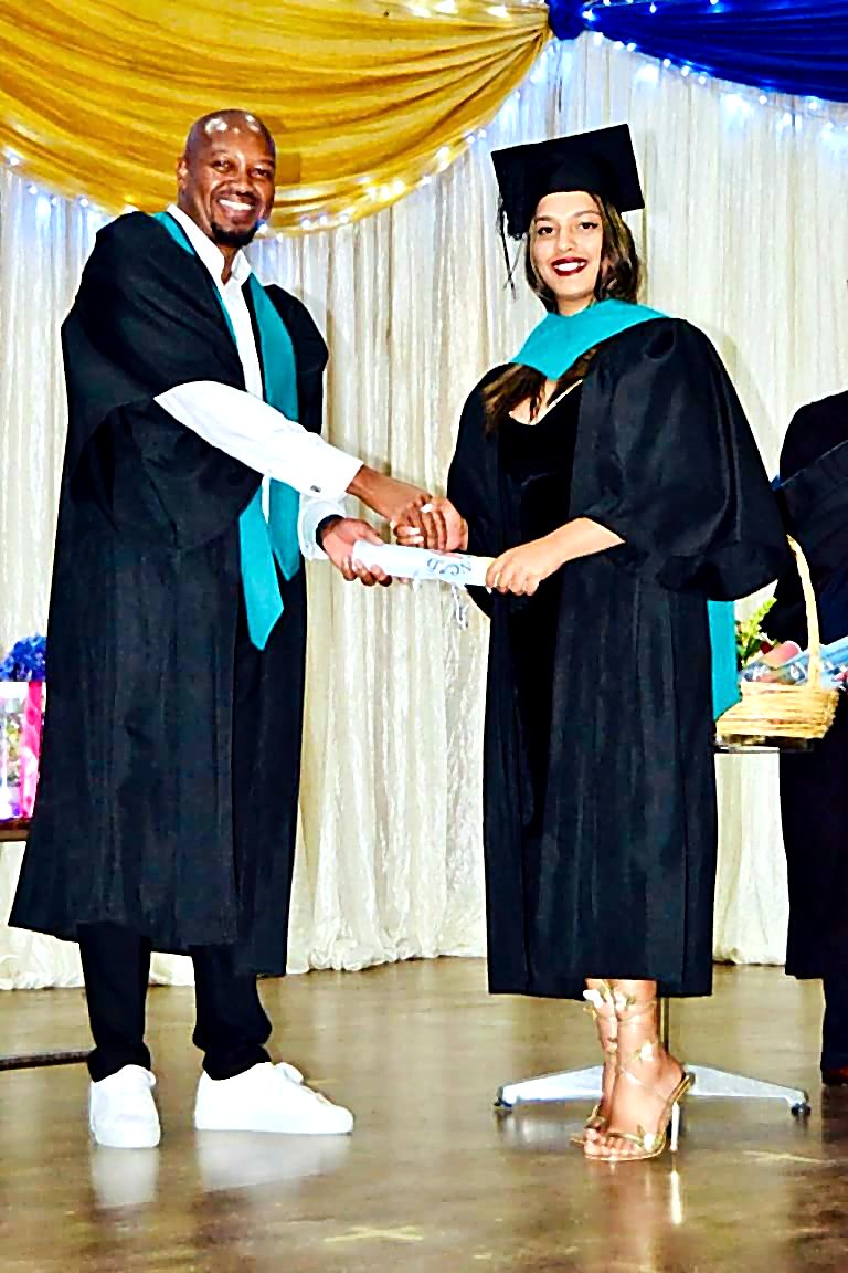 Mgwezane Training certificate handover moment