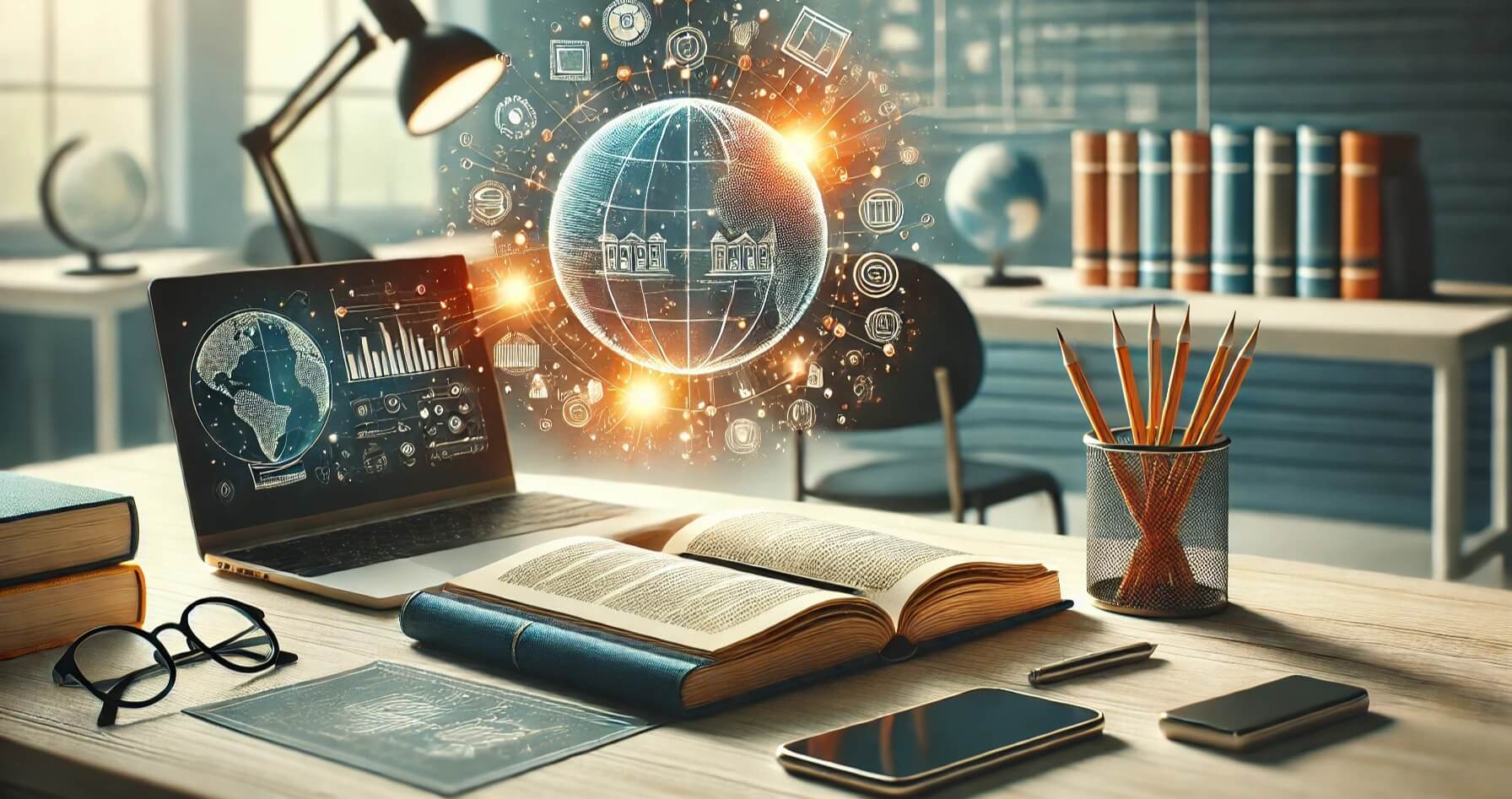 Modern learning environment with technology and education